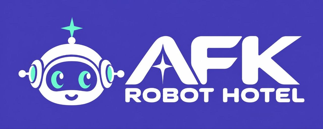 AFK Robot Hotel™ · Horizontales Markenlogo