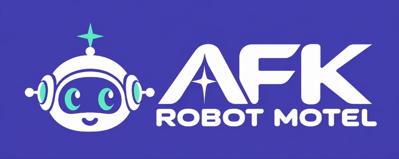 AFK Robot Motel™ · Horizontales Markenlogo
